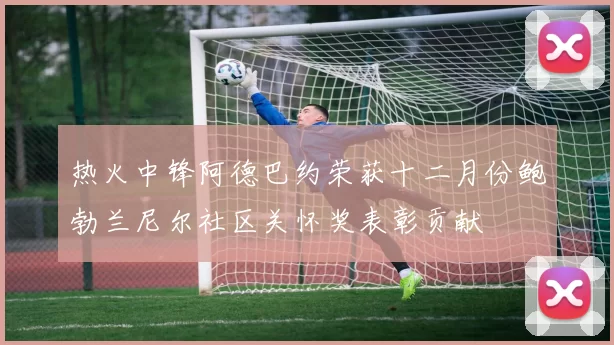 热火中锋阿德巴约荣获十二月份鲍勃兰尼尔社区关怀奖表彰贡献